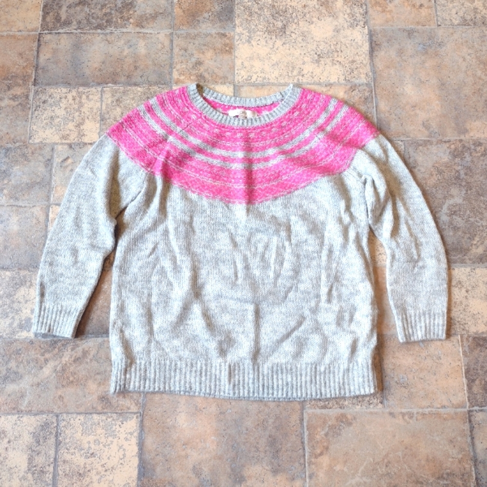 Loft Fair Isle Scandinavia sweater size MP